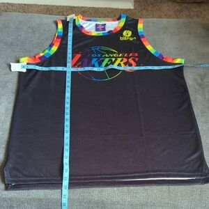 ! BiBi Black Tank Top with Colorful Trim